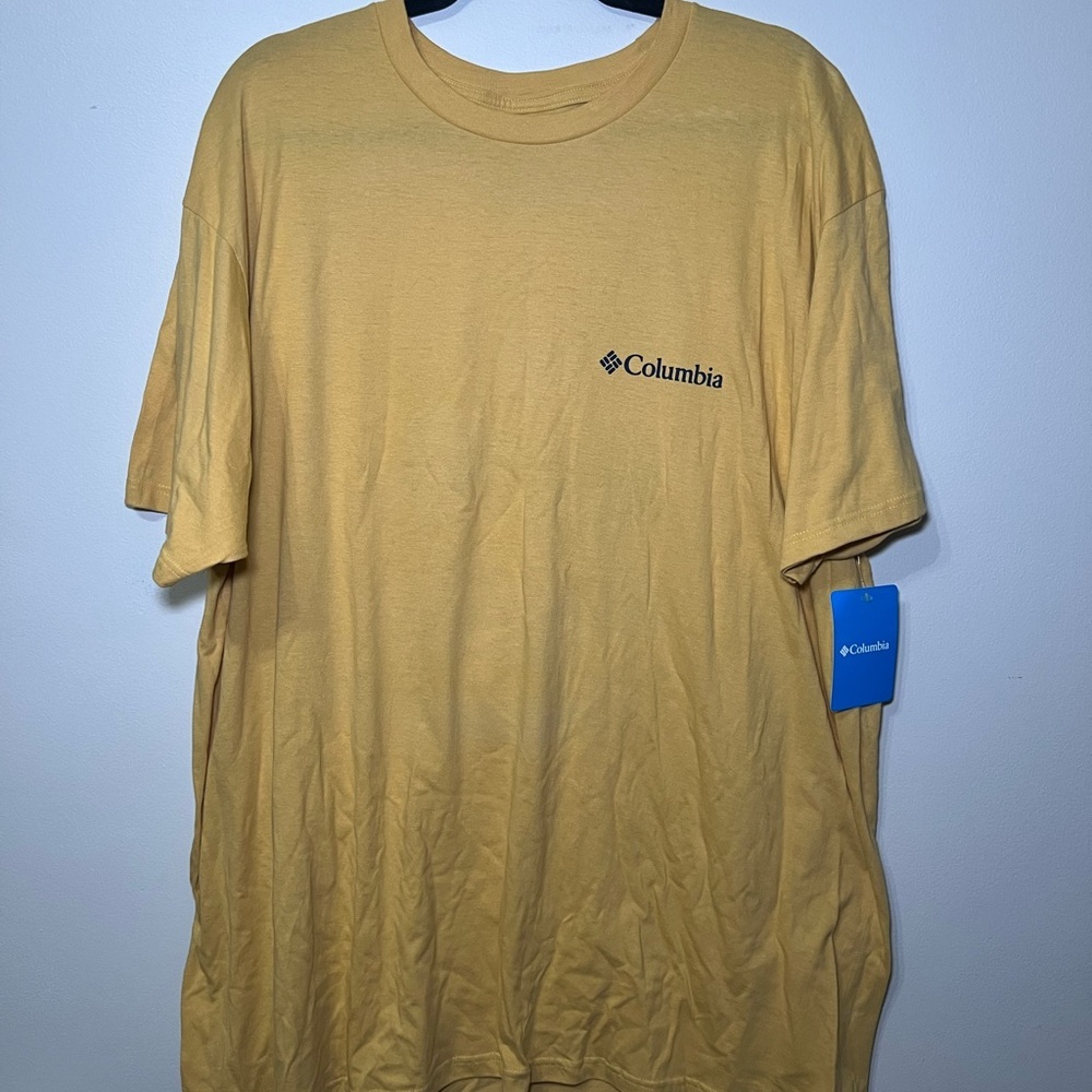 Columbia Men's Yellow Short Sleeve Tee